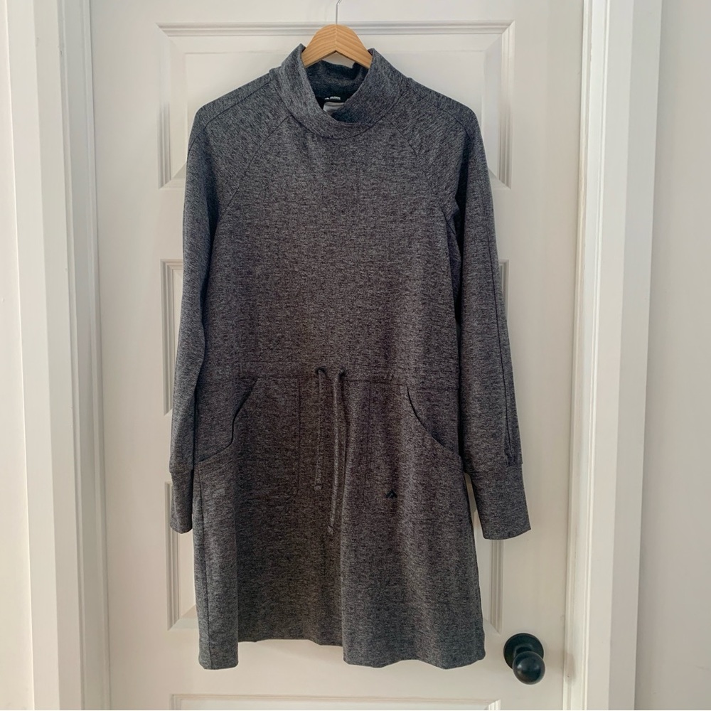 Gray tweed like Long Sleeve Dress